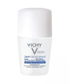 Vichy 24 Hour Dry Touch Déodorant Roll‑On pour peaux sensibles