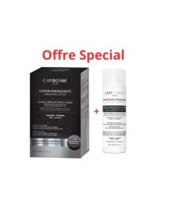 Capiderma Lotion Énergisante Anti-Chute 150ml + Shampoing Énergisant Anti-Chute 200ml