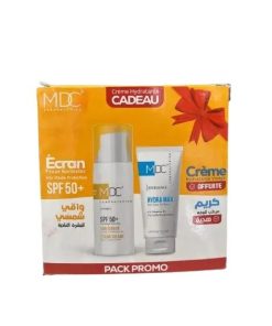 MDC Pack Écran Peaux Normales SPF 50+ + Crème Hydratante