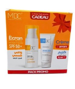 MDC Pack Écran Peaux Sèches SPF 50+ + Crème Hydratante