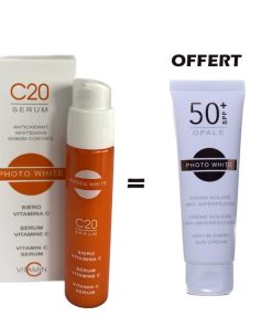 Photo White C20 Sérum 30ml+ Crème Solaire SPF50+ 50ml Offert