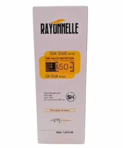 Rayonnelle Crème Solaire (tout type, invisible ou teintée, SPF50+)