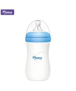 Momeasy Biberon 3m+ à col large en verre 240ml