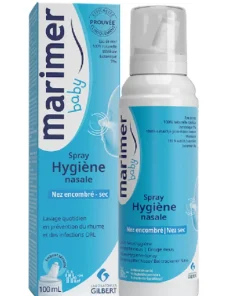 Marimer Hygiène Nasale Bébé – Solution d’eau de mer stérile