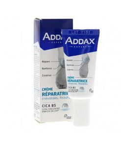Addax Crème Réparatrice « CICA B5 » – Crevasses, fissures talonnières ».