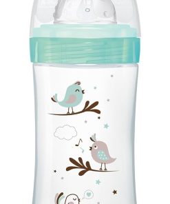 Dodie Biberon Verre Tétine Ronde 3 Vitesses Anti‑Colique 0‑6 mois – Débit 2 ( 270 ml)