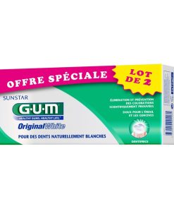 Pack Gum 2 Dentifrice Original White