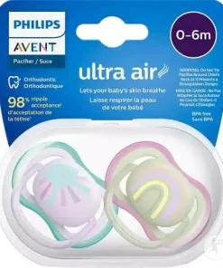 Philips Avent sucette Ultra Air 0-6 mois (fille)