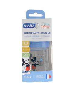 Dodie Anti-Colique Tétine Ronde 3 Vitesses 150 ml (0-6 mois)