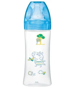 Dodie Biberon Initiation+ Anti‑Colique – Tétine Ronde 3 Vitesses – +6 mois – 330 ml