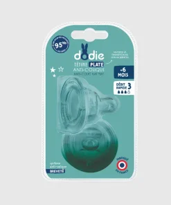 Dodie Tétine Plate Anti‑Colique +6 mois Débit 3 