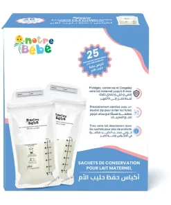 Notre Bébé – Sachets de Conservation pour Lait Maternel *25