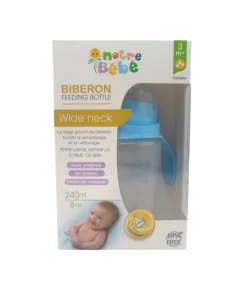 Notre Bébé – Biberon Feeding Bottle 240 ml (3m+) avec Poignée