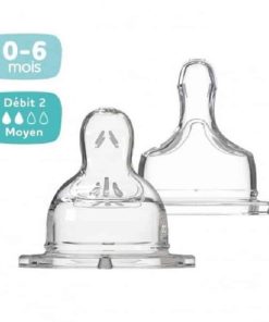 Dodie Tétine Plate « Sensation+ » Anti-Colique Débit 2 (0-6 mois)