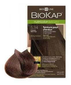 Biokap Nutricolor Delicato N° 5.34 (“Châtain Miel Clair”)