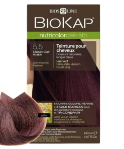 Biokap Nutricolor Delicato N° 5.5 (“Châtain Clair Acajou”)