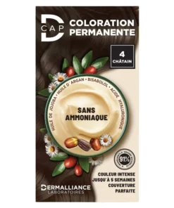 D‑CAP Coloration Permanente N° 4 Châtain,