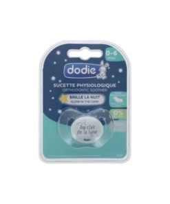 Dodie Sucette Physiologique Silicone Nuit 0-6 mois (brille dans la nuit)