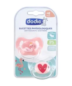 Dodie Sucette Physiologique +6 mois (orthodontique / jour-nuit selon modèle).