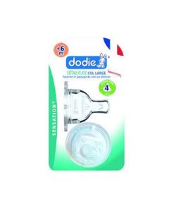 Dodie Tétine Plate « Sensation+ » Anti-Colique Débit 4