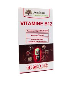 Complemax Vitamine B12 Complexe – 60 gélules