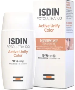 ISDIN Active Unify Color – Écran solaire dépigmentant SPF 50+