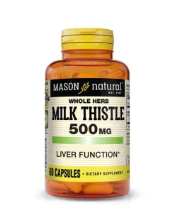 Mason Natural Milk Thistle 500 mg – 60 Capsules