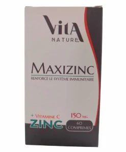 Vita Nature MaxiZinc – 150 mg (60 comprimés)