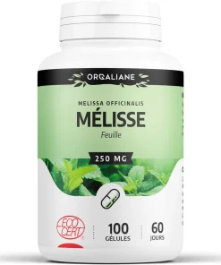 Orgaliane Mélisse – 100 capsules