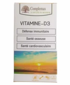 Complemax Vitamine D3 – 60 gélules,