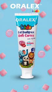 Dentifrice ORALEX Kids 3+ – Goût Bubble Gum