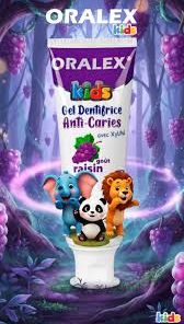 Dentifrice ORALEX Kids 3+ – Goût raisin