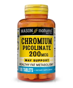 Mason Natural Chromium Picolinate 200 mcg – 100 comprimés