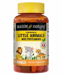 Mason Natural Chewable Little Animals Multivitamins – 60 Chewable Tablets