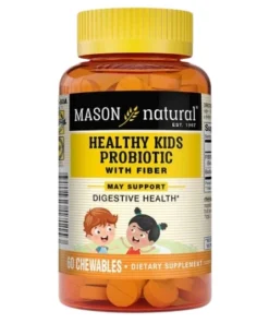 Mason Natural Healthy Kids Probiotic with Fiber – 60 Tablettes
