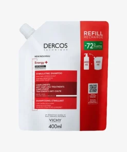 Vichy Dercos Technique Energy+ Stimulating Anti-Hair Loss Shampoo – 400 ml (Recharge / Eco-Refill)